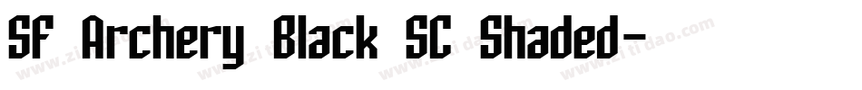 SF Archery Black SC Shaded字体转换